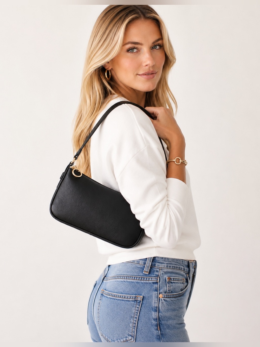 NWT Kate Spade Halo Fine Grain Leather Crossbody Black KM429 $198